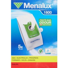 1800, 5 Staubbeutel, Duraflow Fresh Mit Anti-Odour, Passend U.a. Für S-Bag, Ultrasilencer, Classics