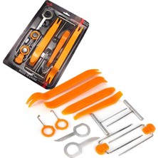 Oto Teyp ve Ön Panel Sökme Aparat Takımı 12 Parça Powermaster