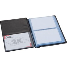 2k Kartvizit Albümü 2 Sıralı 80 Kartlık 11X13,5 cm