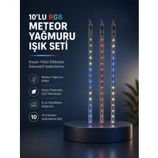 Ozka Concept Dekoratif Rgb LED Işık Çubuğu Seti 10 Adet Çubuk Kayan Yıldız Efektli