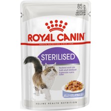 Royal Canin Sterilised Jelly Kısır Kedi Pouch Yaş Mama, 85 gr x 12 Adet