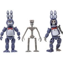 Mey İthalat Five Nights At Freddy's 6-Inch Endo-Serisi Koleksiyoncu Figürü: Klasik Bonnie ve Solmuş Bonnie Parçaları ile Endo-1 - Klasik ve Solmuş Bonnie Parçaları ile Eklemli Figür