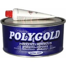 Polygold Galvaniz Polyester Macun Extra Soft Çelik Macun Kaporta Macunu Araç Çelik Macunu 1 kg