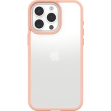 Apple iPhone 15 Pro Max Sleek Kılıf, Şeffaf/şeftali