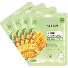 Known Sebum Dengeleyici Yüz Maskesi 4 Adet