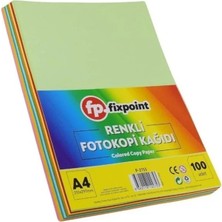 Kısmet Hırdavat A4 Renkli Fixpoint Fotokopi Kağıdı 100'LÜ P-2753