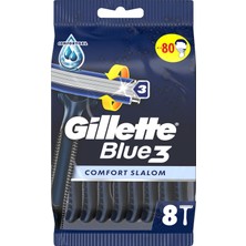 Gillette Blue3 Slalom Kullan At Erkek Tıraş Bıçağı 8 Adet