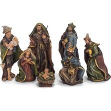 Kurt S. Adler Kurt Adler 9,5 cm Reçine, 7 Parça Doğum Seti, Noel Için Çoklu