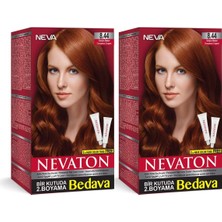 Nevaton Saç Boyası 8.44 Tarçın Bakır 2'li Set