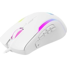 MS1033 Rgb Uyumlu Beyaz Gaming Makrolu Oyuncu Mouse 8000 Dpı