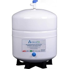 Su Arıtma Cihazı 12 Lt. Aquafit Paslanmaz Metal Cihaz - Tank Vanası ve Tank Ayağı Hediyeli