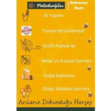 Doğal Petek Balmumu Mum Hediyelik Mini Set Sarma Balmumu Çam Ağacı Beeswax Candle