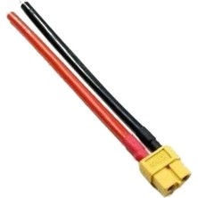 XT90 Dişi Lipo Pil Şarj Kablosu 15 cm 2,5mm Siaf Silikon Kablolu