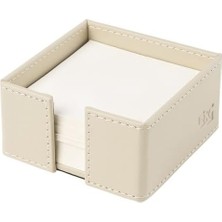 2k Küp Bloknotluk Suni Deri Masaüstü 10X10X5 cm