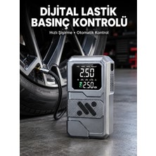 Ozka Concept 12.000 Mah Akü Destekli LED Işıklı Araç Kompresörü