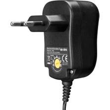 S-Link SL-128C 3 Volt - 12 Volt 1 Amper Ayarlı 8 Uçlu Swıtch Mode Plastik Kasa Adaptör