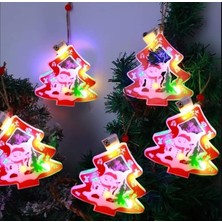 Kardan Adam Motifli 5'li LED Ağaç Dekoratif Lambayılbaşı Renkli Işıklar Asılı Işık Sahne Düzeni Rgb Aydınlatma Zinciri Noel Süsleri