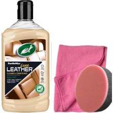 Turtle Wax Deri Temizleyici ve Besleyici Krem 500 Ml, Mikrofiber Bez, Cila Sünger