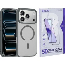 Vendas Apple iPhone 17 Pro Kılıf M-safe Şarj Özellikli Zore Babet Kapak + Bilvis Cam Ekran Koruyucu