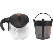 2116 Tea Party Çay Makinesi Uyumlu Filtreli Cam Demlik