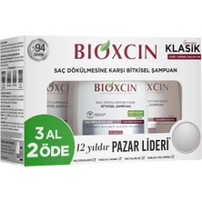 Klasik Bitkisel Kuru ve Normal Saçlar Için 3X300 ml Saç Dökülmesine Karşı Şampuan