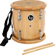 Lp Latin Percussion LP271-WD Tambora Siam Oak 11 Inç, Doğal Kürk, Siyah Naylon Taşıma Kayışı