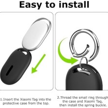 Xiaomi Ile Uyumlu Mi Tag Için Silikon Yumuşak Kılıf Anahtarlık Için Kılıf Çizilmeye ve Düşmeye Karşı Koruma Anahtar Bavul Evcil Hayvan Araç Motor Için Uygun (Lacivert)