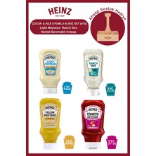 Heinz Çocuk & Aile Uyumlu Acısız Set (4’lü)-Light Mayonez- Ranch Sos-Hardal-Sarımsaklı Ketçap