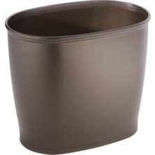 Oval Çöp Kutusu Çöp Sepeti Için Banyo Mutfak Ofis Plastik 30 5 x 20 3 x 25 4 cm Plastik Kahvere