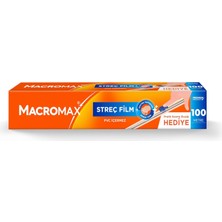 Streç Film 100 Metre, Pratik Kesme Bıçağı Hediyeli, Büyük Ekonomik Boy, Pvc Içermez
