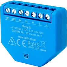 Shelly 1 L Single Wire - Anahtar Röle Kablosuz Wifi Ev Otomasyonu