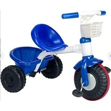 Çevik Ticaret 3 Tekerlekli Sepetli Çocuk Bisikleti Süper Bsk (Lacivert)