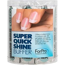 Professional Super 2 Yönlü Tampon, Yeşil 400/BEYAZ 4000 Grit, Çift Taraflı Manikür ve Pedikür Tırnak Tamponu, 8,89 cm U x 190,54 cm G, 25 Adet