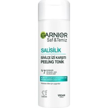 Garnier Saf &amp; Temiz Salisilik Sivilce Izi Karşıtı Gözenek Sıkılaştırıcı Peeling Tonik