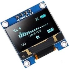OLED 0.96 Inç 128X64 Piksel Ekran Modülü - Mavi