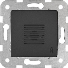 Linnera Life Gece Siyahı Zil Buzzer Mekanizma ve Kapak