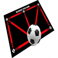 Carmine CARPET(3846) Futbol Eğitim Antrenman Kaymaz Taban Çocuk Oyun Halısı Kırmızı 60 x 90