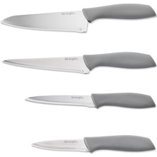 Lazoğlu Pro Chef Paslanmaz Çelik Bıçak Seti, Gri