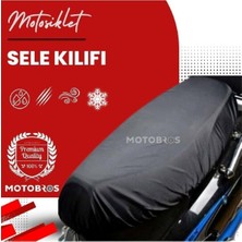 Motobros Vespa Primavera 150 Uyumlu Motosiklet Siyah Sele Kılıfı, Su Geçirmez Kumaş