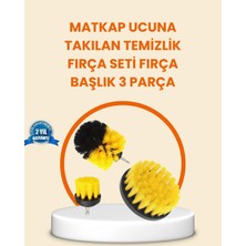 Ozka Concept Matkap Ucu Fırça Seti Halı Fayans Zemin Temizliği