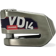 Cranns VD14 Alarmlı Disk Kilidi Bluetooth App Kontrollü 304 Paslanmaz Sra Sertifikalı 14 mm Karb�