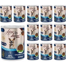 How Meow Yetişkin Köpek Balıklı ve Jöleli Konserve Yaş Mama 400 gr x 12 Adet