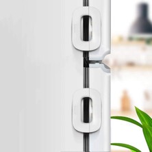 Xspring Buzdolabı Kilidi, Çocuklar Için 2 Adet Buzdolabı Kilidi, Beyaz Çocuk Korumalı Dolap Ki