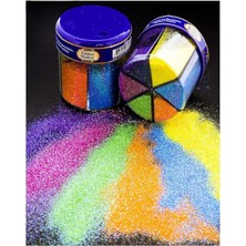 Neon Fosforlu Toz Sim 6 Renk 120 gr 1 Paket Tuzluklu Karışık 6 Lı Renkli Canlı Neon Toz Sim Bü
