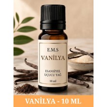 E.M.S VANİLYA Esansiyel Uçucu Yağ Buhurdanlık Yağı Difüzör Esansı Oda Kokusu Esansı MUM ESANSI 10 ML.