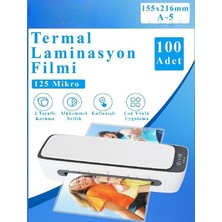 Artlantis Laminasyon Filmi Parlak A5 100 Lü 1 Paket 125 Mikron Laminasyon Kaplama Pvc Kaplama Poşe