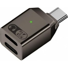 C To Type C ve 45W Hızlı Şarj Kulaklık Dönüştürücü Otgcl