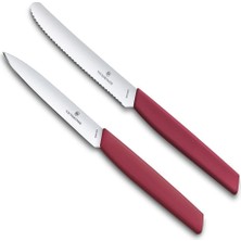 Victorinox 6.9096.2L4 Swiss Modern Yeşil 2li Bıçak Seti 2022 Limitli Üretim