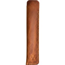 Oh Deer Leather Hakiki Deri Kalem Kılıfı – Tek Kalemlik Şık Koruma Kılıfı - Camel