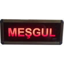 Sanec Kumandalı Ledli Meşgul Tabelası (Kasa Ölçüsü: 12X30 Cm)